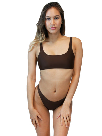 ABBY TOP / BROWN